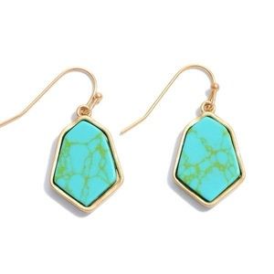 Semi Precious Drop Earrings